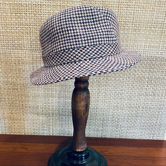 🌟3xHP🌟VTG Wool Houndstooth Walking Hat by Country Gentleman L - Picture 9 of 13